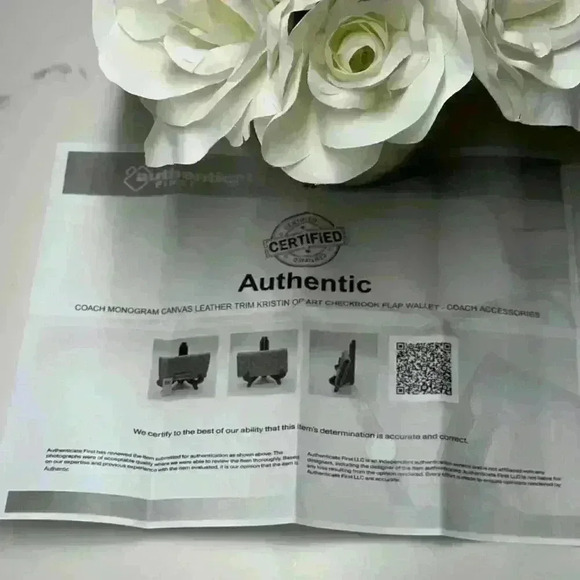 Coach Kristin C Op Art Large Checkbook Wallet 45105 NWT! - Picture 8 of 8